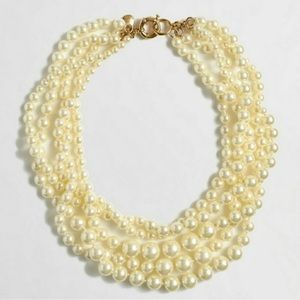 J CREW Multi Strand Pearl Necklace